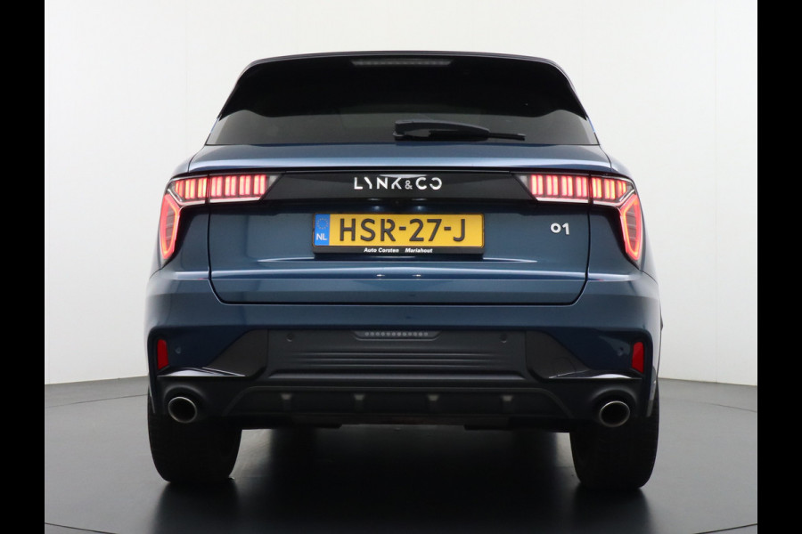 Lynk & Co 01 1.5 PHEV AUT-7 261pk Pano-Schuif-K-dak 20" 360°Camera Apple Carplay Android Auto Adaptive-Cr NaviPdc-a+v Ecc Keyless Led M-BuxPl Elek.Memory.Stoel File assistent Dodehoek detector Elektrisch bedienbare achterklep Rijstrooksensor Wifi Verkeersbord detectie 425Nm koppel 3,7kw laadvermogen A-label Euro 6 Hybride Benzine / Elektrisch rijden tot ca 69km  1800kg trekvermogen