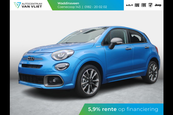 Fiat 500X 1.5 Hybrid Sport | Automaat | Navi | Clima | Camera | Keyless | Cruise | Apple Carplay | BSM | 18"