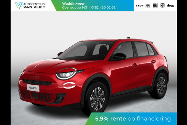 Fiat 600E RED 54 kWh | Clima | Cruise | LED | PDC | Apple Carplay |