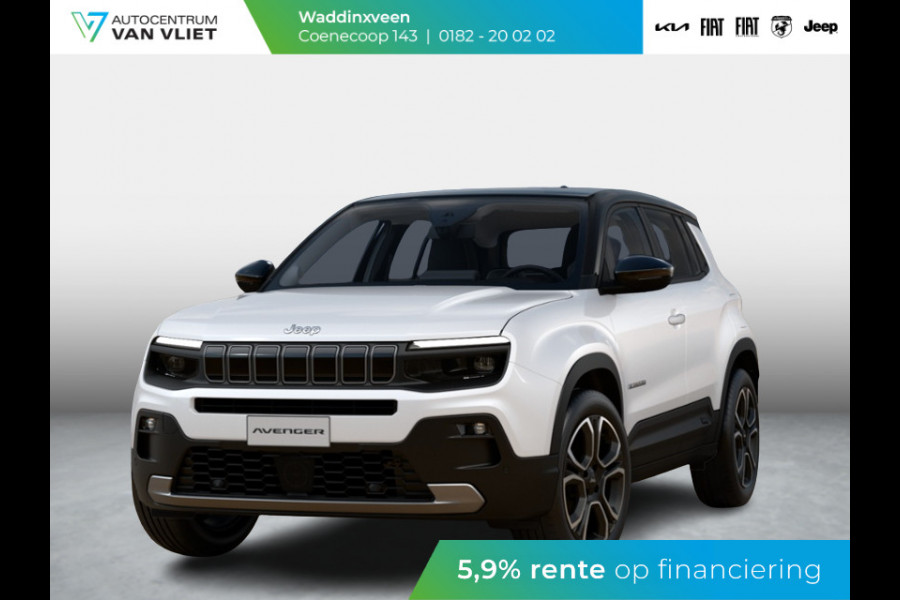 Jeep Avenger Summit 54 kWh | Schuif/Kanteldak | Leder&Winter Pack | Info&Convenience Pack | Full Operational Lease € 599,-