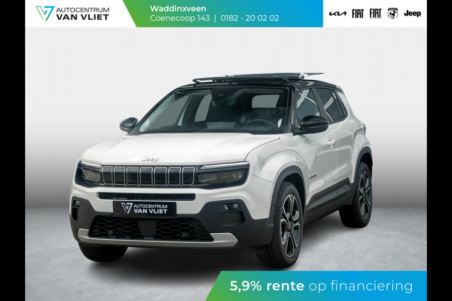 Jeep Avenger Summit 54 kWh | Schuif/Kanteldak | Leder&Winter Pack | Warmtepomp | Info&Convenience Pack | Full Operational Lease € 599,-