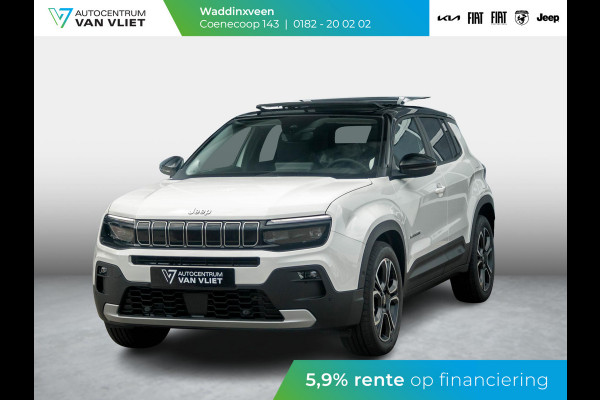 Jeep Avenger Summit 54 kWh | Schuif/Kanteldak | Leder&Winter Pack | Warmtepomp | Info&Convenience Pack | Full Operational Lease € 599,-