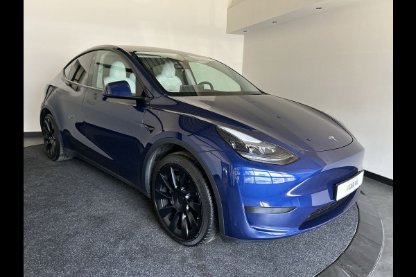 Tesla Model Y RWD 58 kWh | Prachtig blauw | Wit lederen interieur |