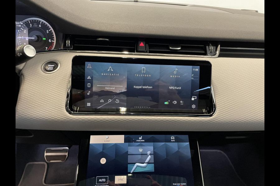 Land Rover Range Rover Evoque 1.5 P300e AWD R-Dynamic S Panoramadak Navigatie Apple Carplay/Android Auto Adaptive Cruise Control Camera Parkeersensoren Stoelverwarming Elektrisch verstelbare stoelen Elektrische achterklep High Beam Assist Climate Control