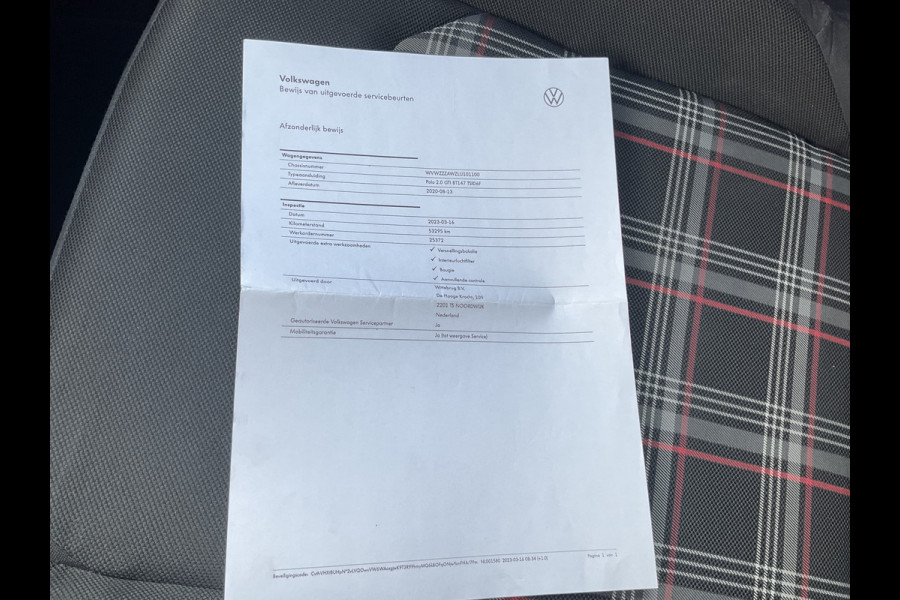 Volkswagen Polo 2.0 TSI GTI Automaat Adap.Cruise Carplay NL-Auto Dealer-Onderhouden!