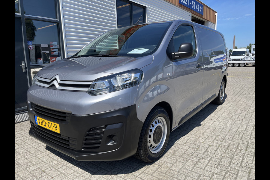 Citroën Jumpy 1.5 BlueHDI 120pk M Club L2H1 / vaste prijs rijklaar € 16.950 ex btw / lease vanaf € 285 / airco / cruise control / bijrijdersbank / grijs metallic / navigatie / euro 6 / bpm vrij