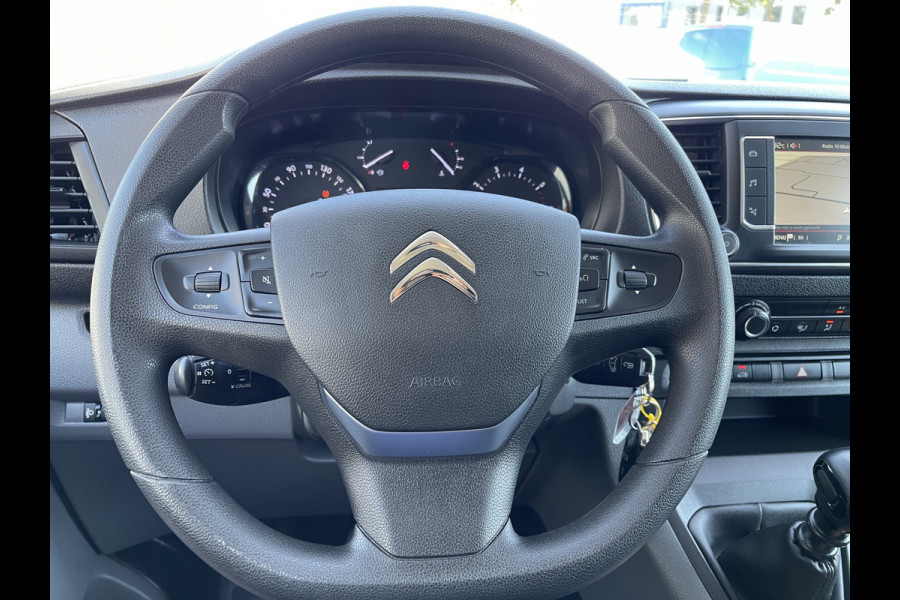 Citroën Jumpy 1.5 BlueHDI 120pk M Club L2H1 / vaste prijs rijklaar € 16.950 ex btw / lease vanaf € 285 / airco / cruise control / bijrijdersbank / grijs metallic / navigatie / euro 6 / bpm vrij