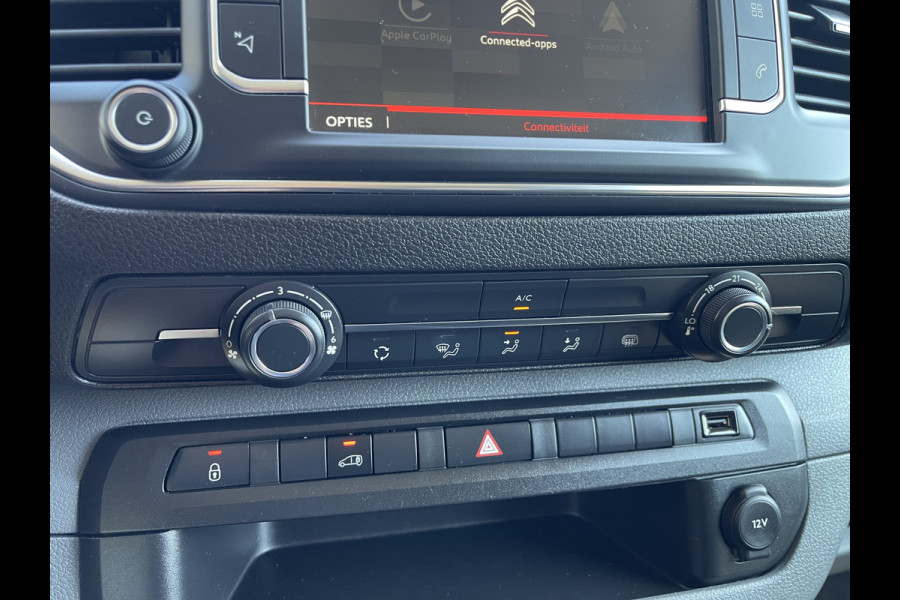 Citroën Jumpy 1.5 BlueHDI 120pk M Club L2H1 / vaste prijs rijklaar € 16.950 ex btw / lease vanaf € 285 / airco / cruise control / bijrijdersbank / grijs metallic / navigatie / euro 6 / bpm vrij