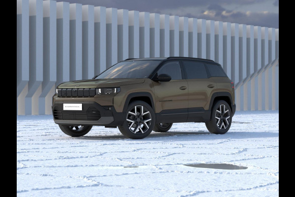 Jeep Compass First Edition 74 kWh | Adapt. Cruise | Camera | Carplay | 20" | Elektr. A-Klep | Navi | Winter Pack | Schuif/Kanteldak | Premium Pack | Conv. Pack | Warmtepomp