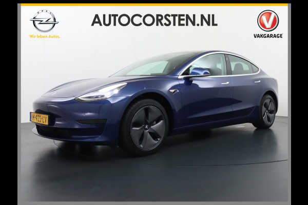 Tesla Model 3 RWD SR+ 60kWh 325PK Trekhaak FSD 3-Computer 18" AutoPilot Leder PanoDak Adaptive-Cruise Lmv Camera's Elektr.-Stuur+Stoelen+Spieg Navi LED Comfortstoelen ACC DAB Voorverwarmen interieur via App Keyless via Telefoonsleutel One-Pedal-Drive Origineel Nederlandse auto tot 11kw laden thuis! 1.584kg licht! Accu Garantie tot 16-03-2028/160.000km