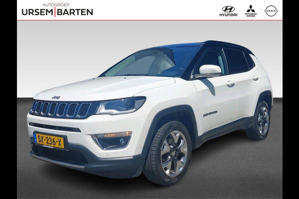 Jeep Compass 1.4 MultiAir Limited 4x4 | 170PK | Automaat | 4WD | zwart dak | halfleder | xenon | blind-spot | stoelverwarming |  Apple Carplay/Android Auto | achteruitrijcamera