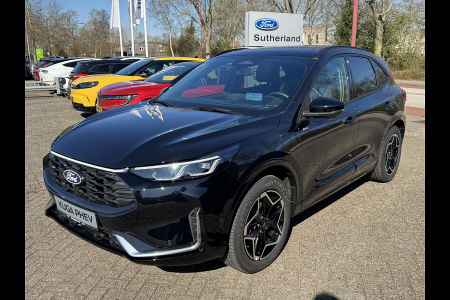 Ford Kuga 2.5 PHEV ST-Line X 243pk |  Panoramadak + Technology Pack + Winter Pack + Wegklapbare trekhaak + 19 inch lichtmetalen velgen | Agate black | 2.100 kg trekgewicht