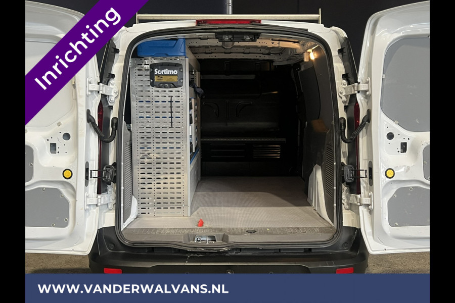 Ford Transit Connect 1.5 EcoBlue 100pk L2H1 Inrichting Euro6 Airco | Camera | Navigatie | Android Auto Cruiscontrole, Verwarmde voorruit, Trekhaak, Dakdragers, Parkeersensoren