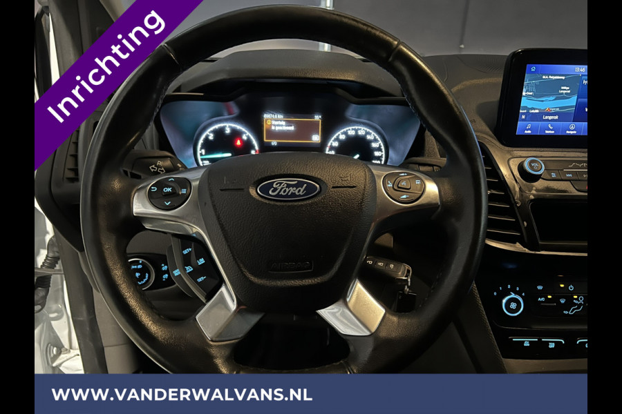 Ford Transit Connect 1.5 EcoBlue 100pk L2H1 Inrichting Euro6 Airco | Camera | Navigatie | Android Auto Cruiscontrole, Verwarmde voorruit, Trekhaak, Dakdragers, Parkeersensoren