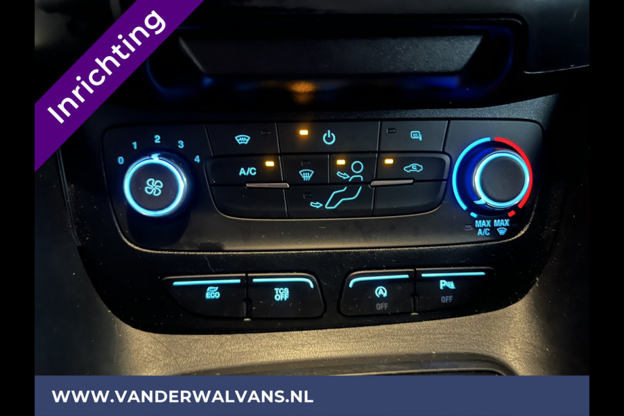 Ford Transit Connect 1.5 EcoBlue 100pk L2H1 Inrichting Euro6 Airco | Camera | Navigatie | Android Auto Cruiscontrole, Verwarmde voorruit, Trekhaak, Dakdragers, Parkeersensoren