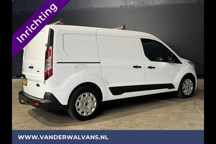 Ford Transit Connect 1.5 EcoBlue 100pk L2H1 Inrichting Euro6 Airco | Camera | Navigatie | Android Auto Cruiscontrole, Verwarmde voorruit, Trekhaak, Dakdragers, Parkeersensoren