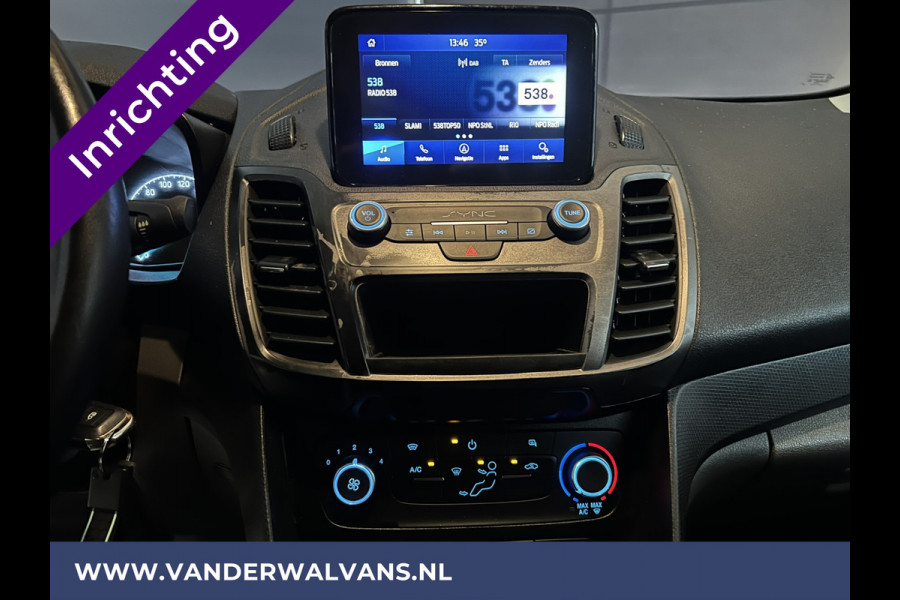 Ford Transit Connect 1.5 EcoBlue 100pk L2H1 Inrichting Euro6 Airco | Camera | Navigatie | Android Auto Cruiscontrole, Verwarmde voorruit, Trekhaak, Dakdragers, Parkeersensoren