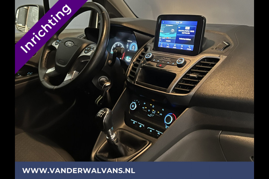 Ford Transit Connect 1.5 EcoBlue 100pk L2H1 Inrichting Euro6 Airco | Camera | Navigatie | Android Auto Cruiscontrole, Verwarmde voorruit, Trekhaak, Dakdragers, Parkeersensoren