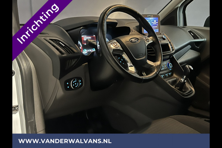 Ford Transit Connect 1.5 EcoBlue 100pk L2H1 Inrichting Euro6 Airco | Camera | Navigatie | Android Auto Cruiscontrole, Verwarmde voorruit, Trekhaak, Dakdragers, Parkeersensoren