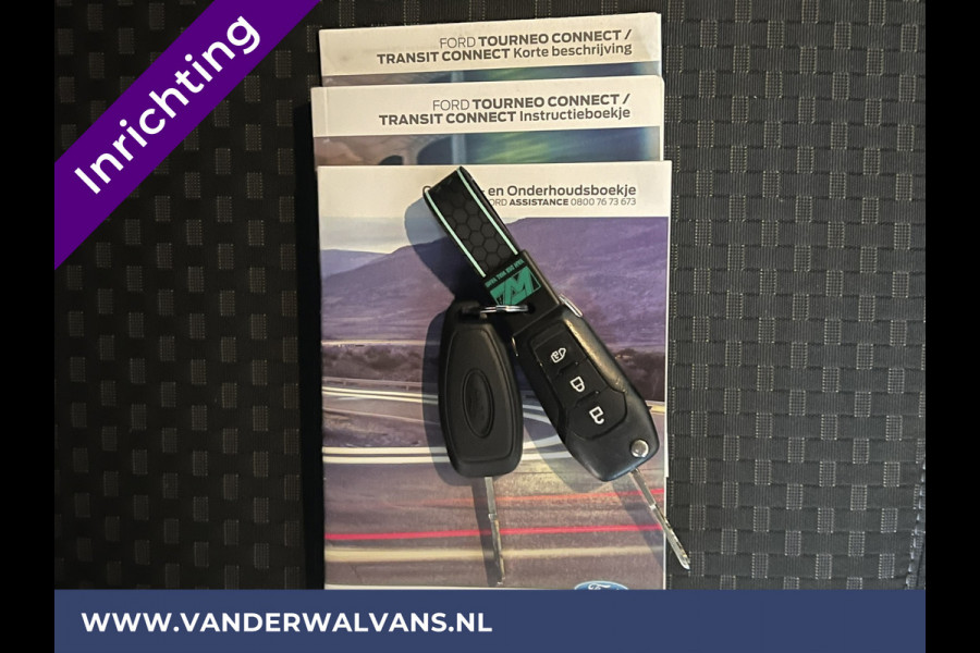Ford Transit Connect 1.5 EcoBlue 100pk L2H1 Inrichting Euro6 Airco | Camera | Navigatie | Android Auto Cruiscontrole, Verwarmde voorruit, Trekhaak, Dakdragers, Parkeersensoren