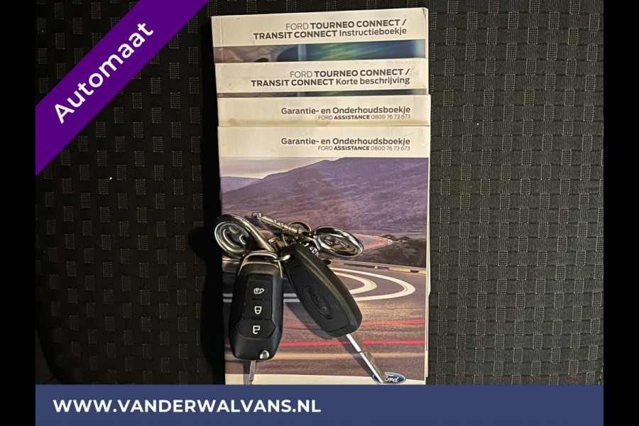 Ford Transit Connect 1.5 EcoBlue 100pk Automaat L2H1 inrichting Euro6 Airco | Camera | Trekhaak | Navigatie Cruiscontrol, Verwarmde voorruit, Parkeersensoren