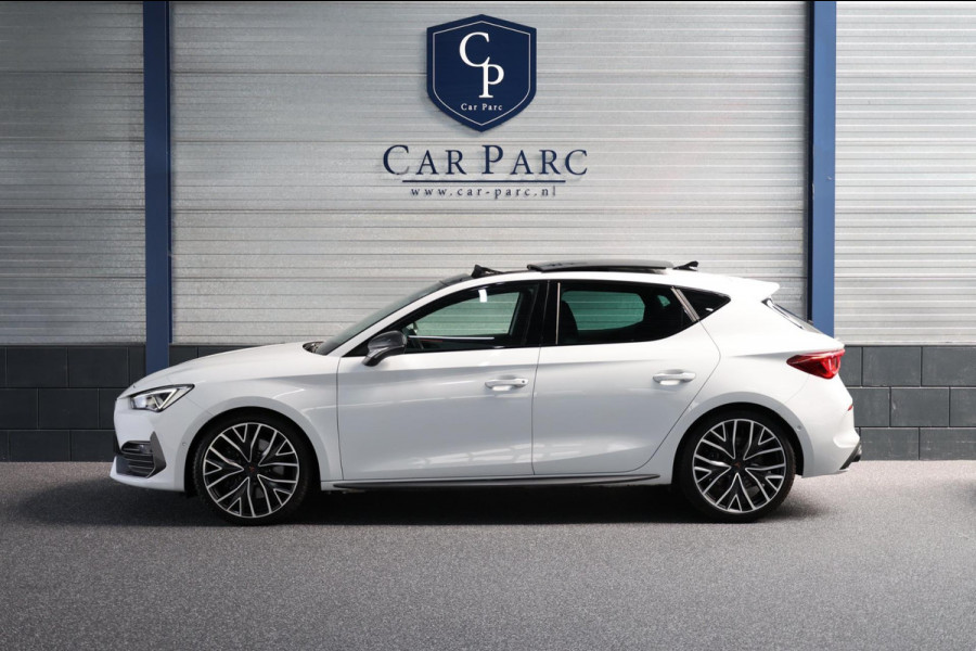 CUPRA Leon 2.0 TSI VZ 300+PK LED/VIRTUAL/SFEER/PANO/HALF LEER+S.VERWARMING/19"/CAM/ACC/ECC/12 MDN GARANTIE!