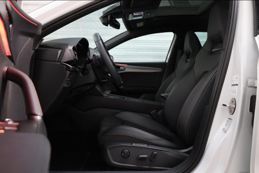 CUPRA Leon 2.0 TSI VZ 300+PK LED/VIRTUAL/SFEER/PANO/HALF LEER+S.VERWARMING/19"/CAM/ACC/ECC/12 MDN GARANTIE!
