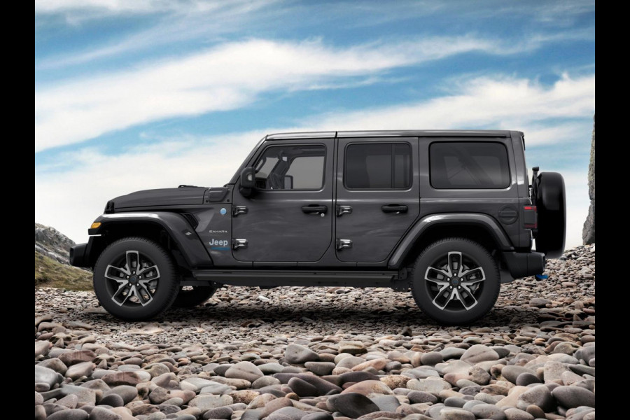 Jeep Wrangler Unlimited 4xe 380 Sahara | MY25 | 22" Brute velgen | Geel kenteken !