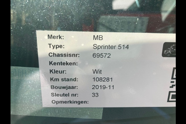 Mercedes-Benz Sprinter 514/516 CDI Bakwagen met klep Nieuwe meubelbak met Dhollandia laadklep