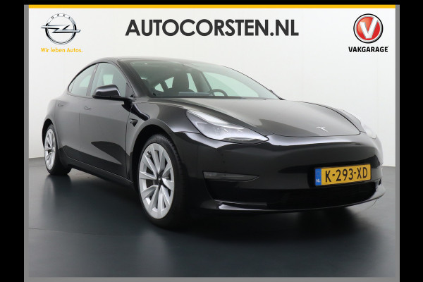 Tesla Model 3 Long Range 498 PK 82kwh 4,4sec 0-100 19" WarmtePomp Stuurverwarmd Elektr.A-klep FSD-Full Self Driving Computer-3 Premium Audio 4 Stoel en achterbank verwarming Electr.Stoelen+Memory+Easy-Entry WiFi Origineel Nederlandse auto Grootste accu Tot 16,5kwh thuis laden. Accu/Motor Garantie tot 25-03-2029 max 192.000km