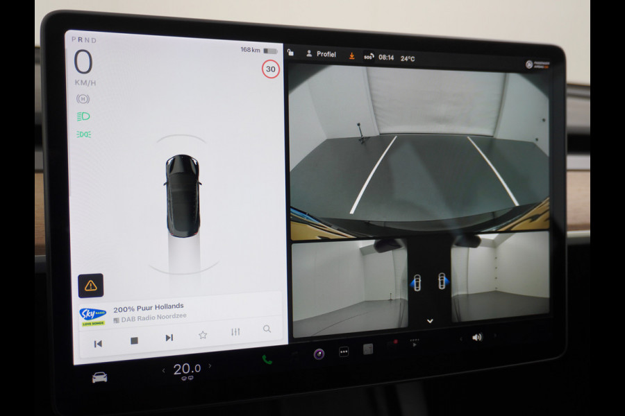 Tesla Model 3 Long Range 498 PK 82kwh 4,4sec 0-100 19" WarmtePomp Stuurverwarmd Elektr.A-klep FSD-Full Self Driving Computer-3 Premium Audio 4 Stoel en achterbank verwarming Electr.Stoelen+Memory+Easy-Entry WiFi Origineel Nederlandse auto Grootste accu Tot 16,5kwh thuis laden. Accu/Motor Garantie tot 25-03-2029 max 192.000km