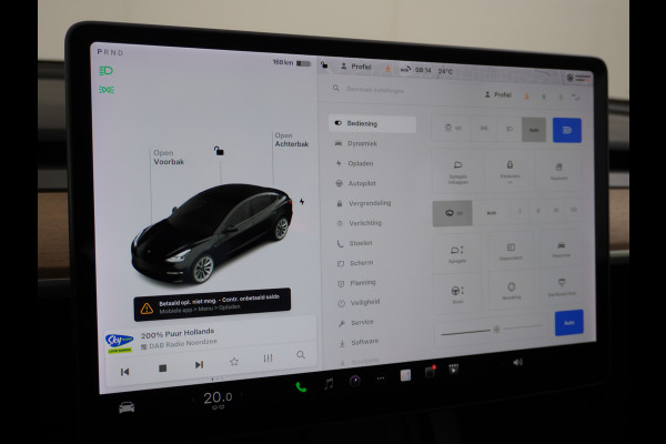 Tesla Model 3 Long Range 498 PK 82kwh 4,4sec 0-100 19" WarmtePomp Stuurverwarmd Elektr.A-klep FSD-Full Self Driving Computer-3 Premium Audio 4 Stoel en achterbank verwarming Electr.Stoelen+Memory+Easy-Entry WiFi Origineel Nederlandse auto Grootste accu Tot 16,5kwh thuis laden. Accu/Motor Garantie tot 25-03-2029 max 192.000km
