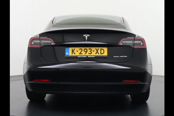 Tesla Model 3 Long Range 498 PK 82kwh 4,4sec 0-100 19" WarmtePomp Stuurverwarmd Elektr.A-klep FSD-Full Self Driving Computer-3 Premium Audio 4 Stoel en achterbank verwarming Electr.Stoelen+Memory+Easy-Entry WiFi Origineel Nederlandse auto Grootste accu Tot 16,5kwh thuis laden. Accu/Motor Garantie tot 25-03-2029 max 192.000km