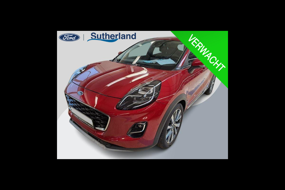 Ford Puma 1.0 EcoBoost Hybrid Titanium X 125pk | Adaptieve Cruise | BLIS | Comfort pack | Winterpack | Elek. achterklep | Full LED Ford Puma 1.0 EcoBoost Hybrid Titanium X 125pk | Adaptieve Cruise | BLIS | Comfort pack | Winterpack | Elek. achterklep | Full LED