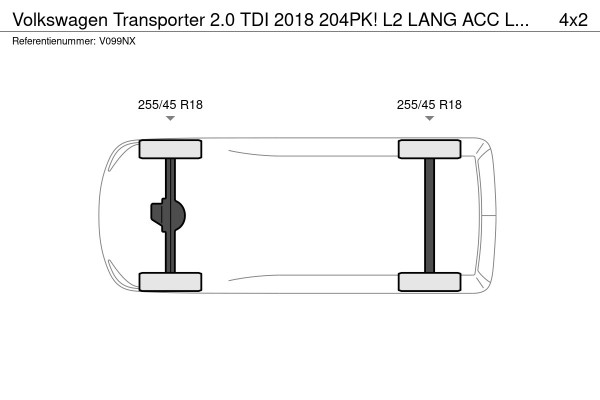 Volkswagen Transporter 2.0 TDI 2018 204PK! L2 LANG ACC LEDER CARPLAY NAP