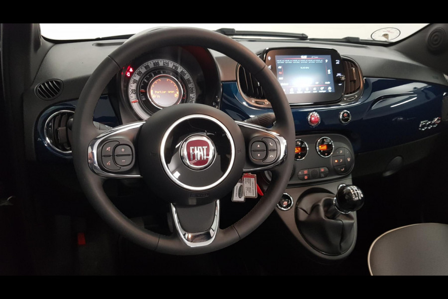 Fiat 500C 1.0 Hybrid Lounge Plus Navigatie Cruise Control Parkeer Sensoren Climate Control DAB Lichtmetalen Velgen