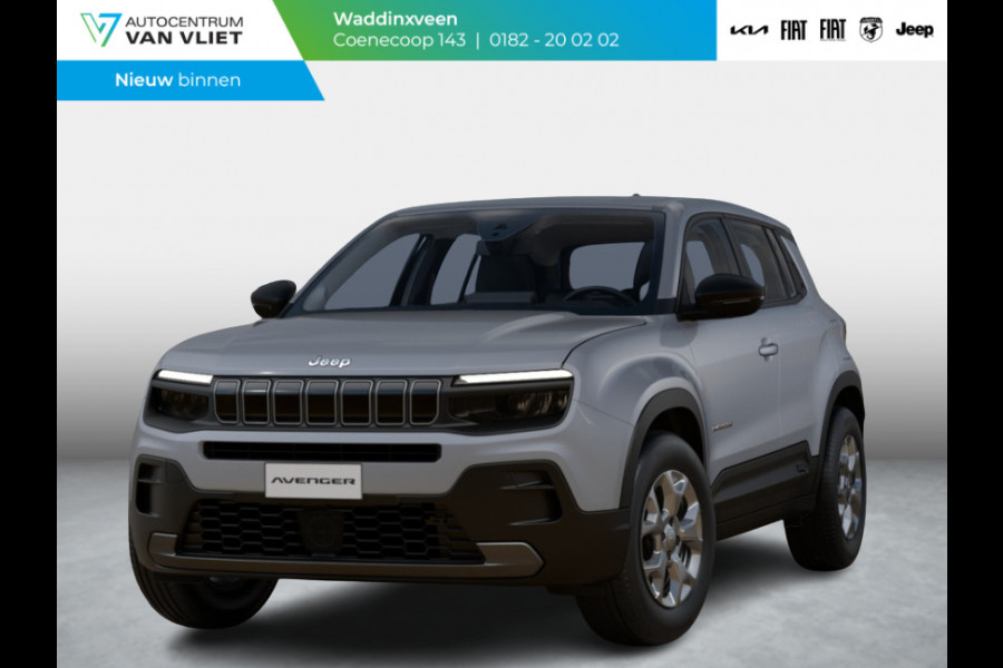 Jeep Avenger Longitude 54 kWh | Pack Winter | Storm Grey | Uit voorraad leverbaar !
