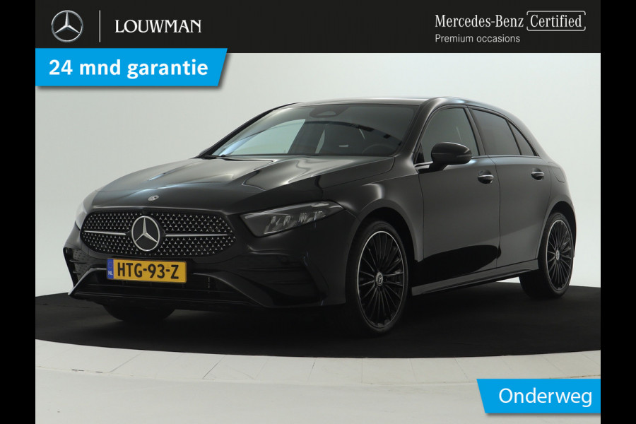 Mercedes-Benz A-Klasse 250 e AMG Line | AMG Line Advanced Plus | Night Pakket | Trekhaak | Sfeerverlichting | Stuur en Stoelverwarming | Inclusief 24 maanden MB Certified garantie voor Europa.