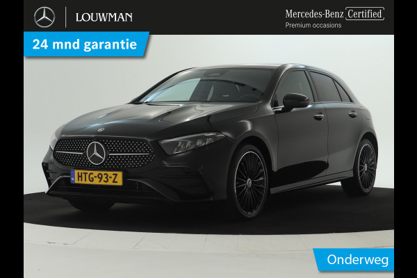 Mercedes-Benz A-Klasse 250 e AMG Line | AMG Line Advanced Plus | Night Pakket | Trekhaak | Sfeerverlichting | Stuur en Stoelverwarming | Inclusief 24 maanden MB Certified garantie voor Europa.