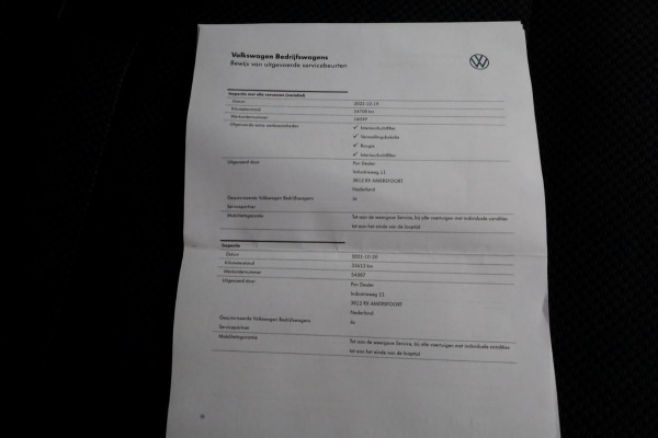 Volkswagen Transporter T6 2.0 TSI L1H1 Benzine DSG-Automaat Comfortline Achterklep 01-2020