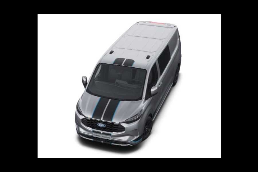 Ford Transit Custom 320 2.5 PHEV L2H1 Sport DC 233pk | | Dubbele Cabine | Dubbele zijschuifdeur | Inklapbare trekhaak | 19 inch lichtmetalen Sport velgen (mat zwart) | Verwarmbaar stuurwiel | Navigatie systeem
