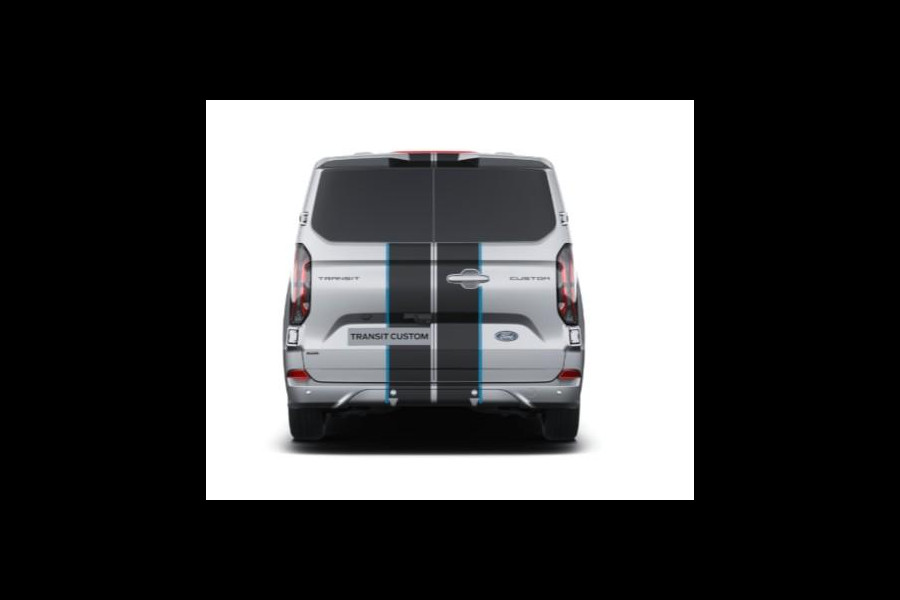 Ford Transit Custom 320 2.5 PHEV L2H1 Sport DC 233pk | | Dubbele Cabine | Dubbele zijschuifdeur | Inklapbare trekhaak | 19 inch lichtmetalen Sport velgen (mat zwart) | Verwarmbaar stuurwiel | Navigatie systeem
