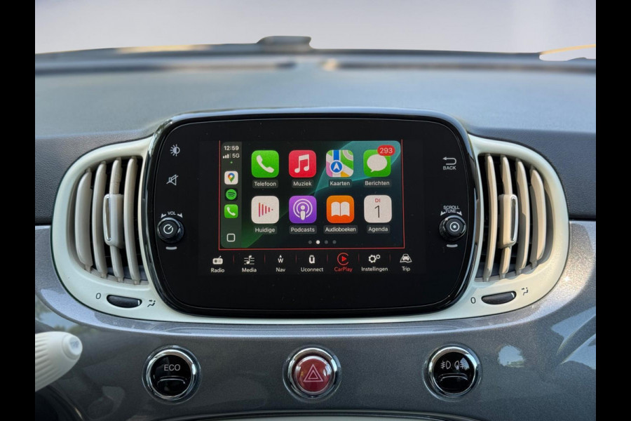 Fiat 500 1.2 Star 85 pk, airco, navigatie, parkeersensoren,cruisecontrol, licht metalen velgen