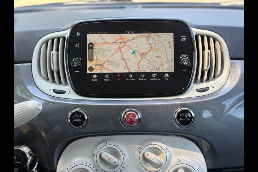 Fiat 500 1.2 Star 85 pk, airco, navigatie, parkeersensoren,cruisecontrol, licht metalen velgen