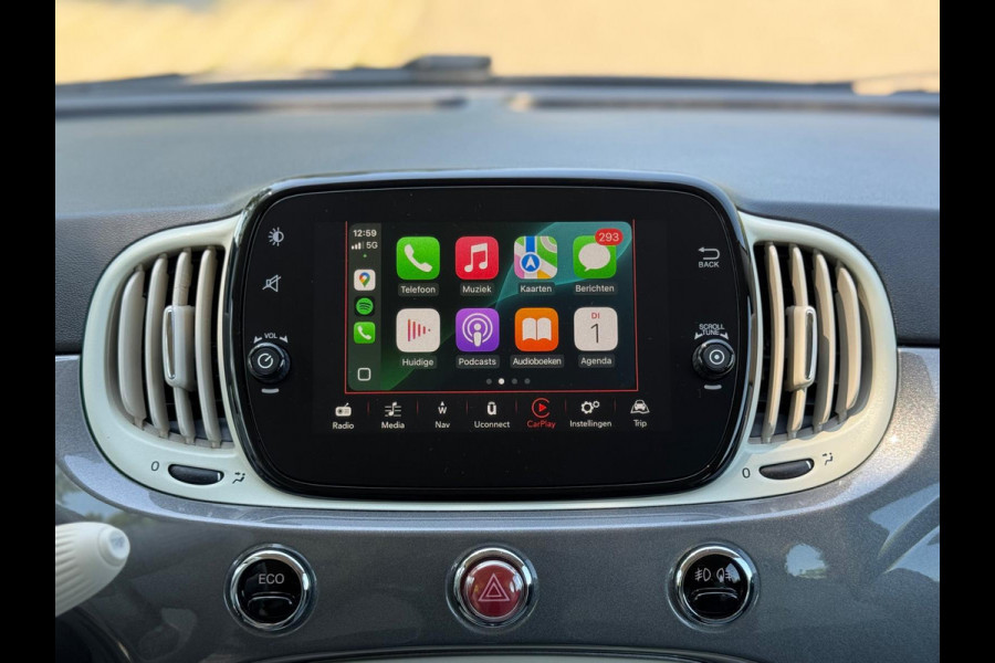 Fiat 500 1.2 Star 85 pk, airco, navigatie, parkeersensoren,cruisecontrol, licht metalen velgen