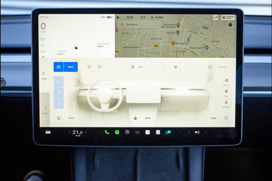 Tesla Model Y Long Range 75 kWh Stuurverw. Panodak