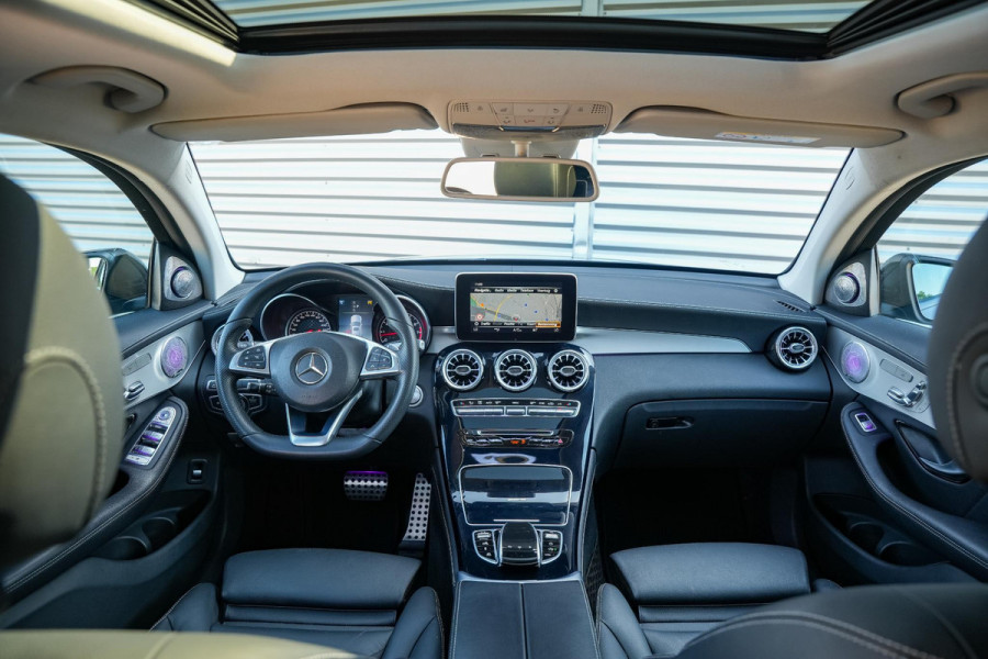 Mercedes-Benz GLC Coupé AMG 43 4MATIC Schuifdak Burmester Ambient Memory 360 Camera Stoelverw.