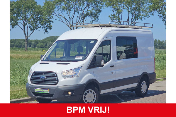 Ford Transit 330 2.0 TDCI L2H2 DC Airco Trekhaak Imperiaal-Trap Oh-Historie 1e Eigenaar Euro6!