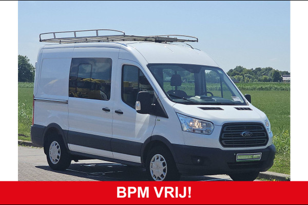 Ford Transit 330 2.0 TDCI L2H2 DC Airco Trekhaak Imperiaal-Trap Oh-Historie 1e Eigenaar Euro6!