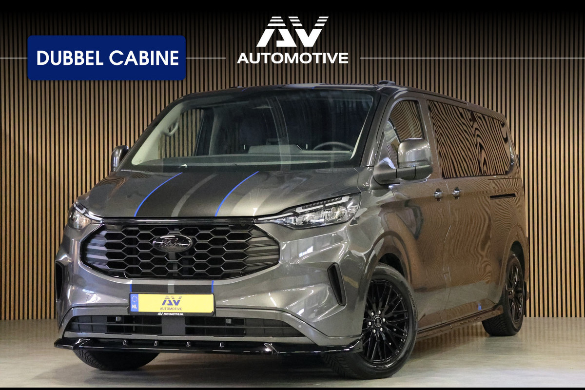 Ford Transit Custom 320 2.0 TDCI 170PK L2H1 DC LIMITED | L+R Schuifdeur | Dubbel Cabine | ACC | Blind Spot | Navigatie | Camera | CarPlay | Lane Ass Raptor Edition | Trekhaak | 6-Zitter | Verlengde fabrieksgarantie tot 09-2029
